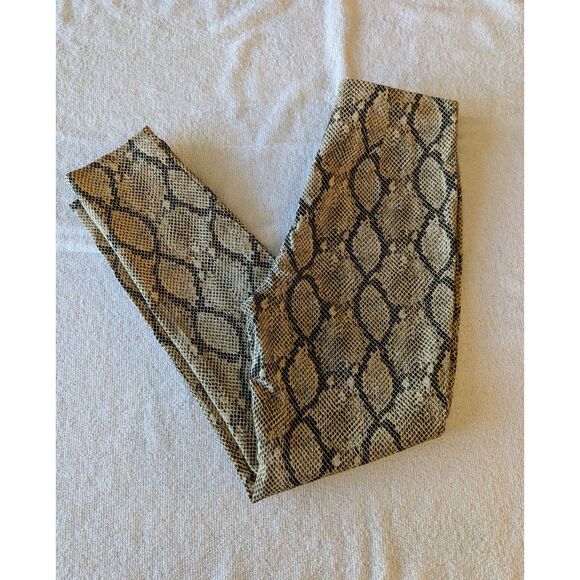 NWT  PRINCESS POLLY Kiesha snakeskin skinny ankle high rise pants   Sz 2 - Picture 7 of 11